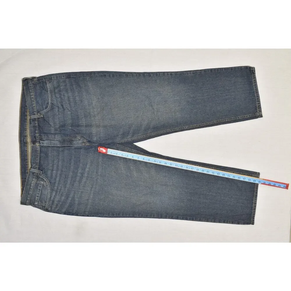 Levi's 559 Relaxed Straight Leg Jeans Men's Size 46x32 Dark Wash Denim Blue